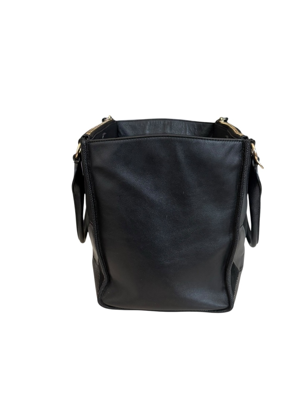 Coach Crosby Black and Grey Metallic Patchwork Leather Tote Bucket-Purse - Picture 6 of 16